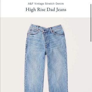 Abercrombie high rise dad jeans